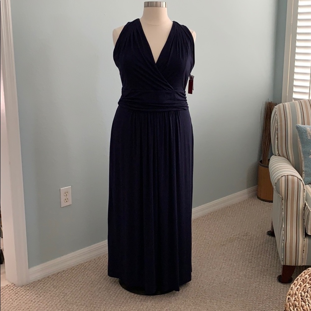 Vince Camuto St. Barts Blue Night Sleeveless Dress